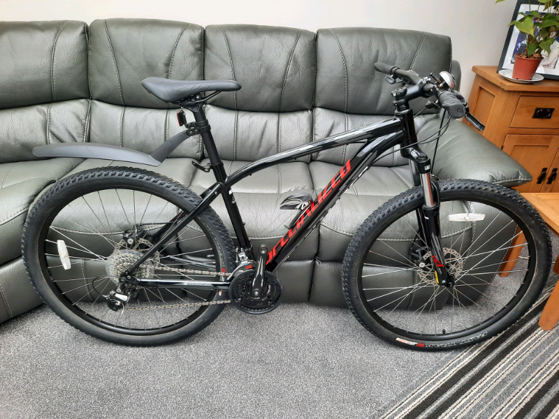 specialized pitch black and red